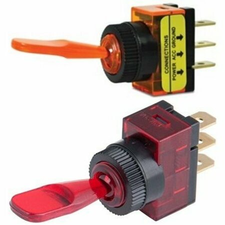 CALTERM GLOW TOGGLE SWITCH-AMBER 40220